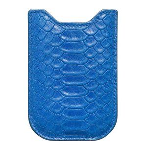 Graphic Image Slim iPhone Leather Sleeve Case in Cobalt
